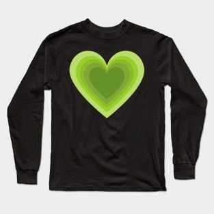 Sage green heart Long Sleeve T-Shirt